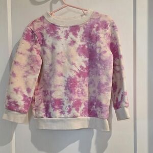 Cat & Jack Pink and Cream Tie-Dye Sweatshirt